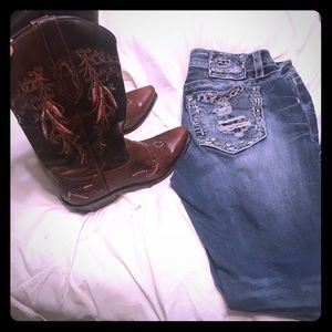 **SOLD**Gypsy Rose leather cowboy boots!!! NEW!